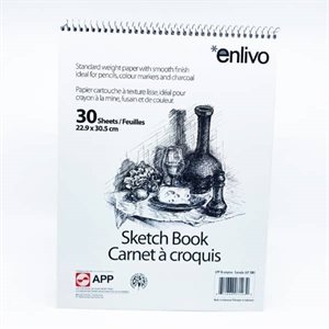 CAHIER CROQUIS 22,9CM / 30.5CM 30 FEUILLES